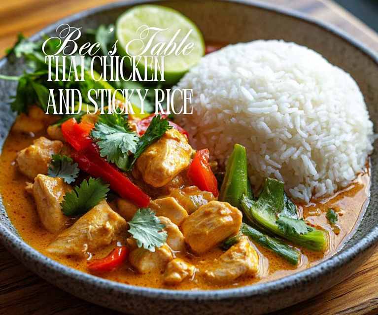 Bec&amp;#39;s Varoma Sticky Rice and Thai Chicken Curry - Cookidoo® – the ...
