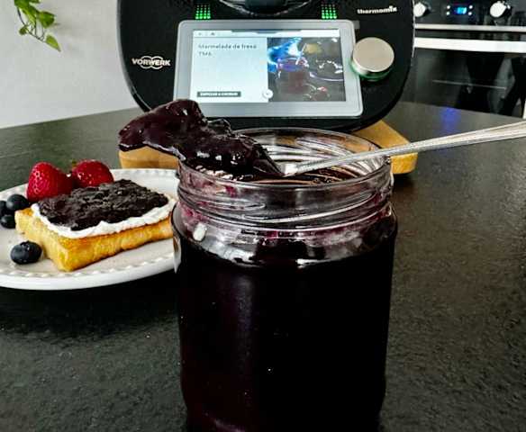 Mermelada de fresa y mora