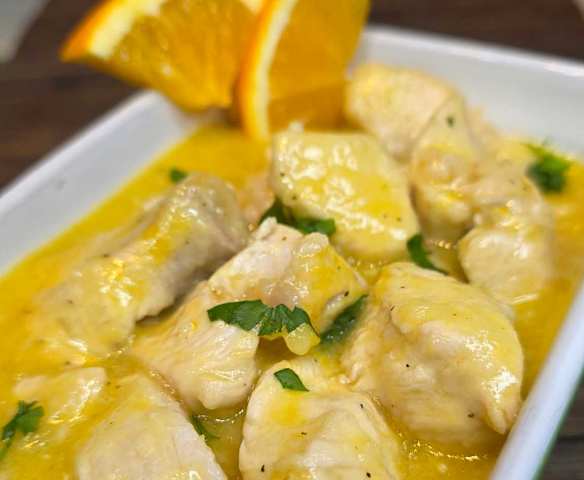 BOCCONCINI DI POLLO CREMOSI ALL' ARANCIA