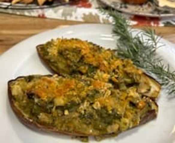 BERENJENAS RELLENAS DE MARISCO