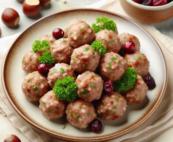 Kaštanovo-brusinkové krokety