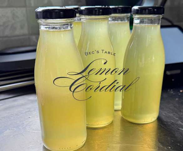 Bec's Table: Lemon Cordial Recipe
