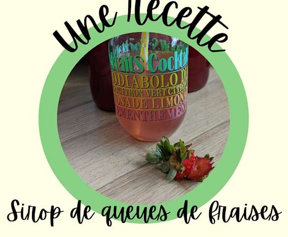 Sirop de queues de fraises