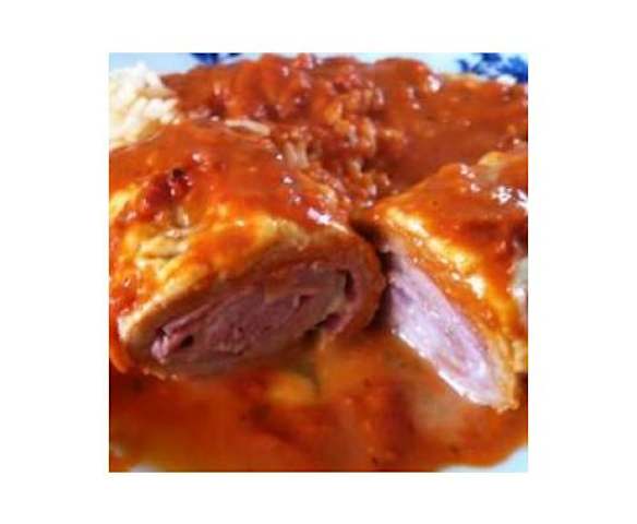 Gerollte Ofenschnitzel Toskana