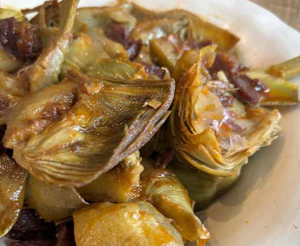 ALCACHOFAS SALTEADAS