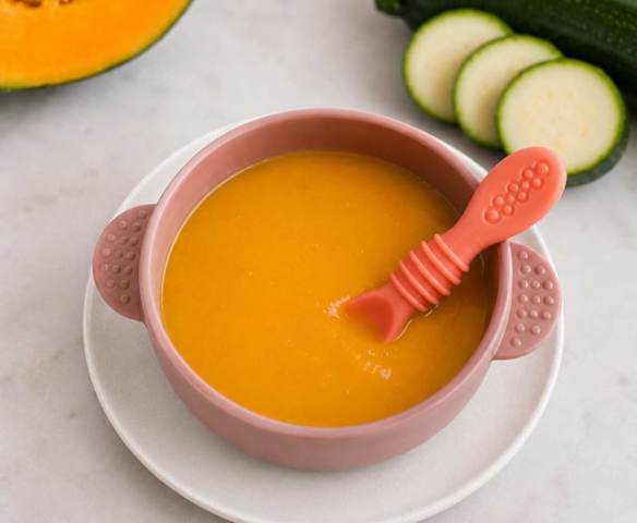 Puré de Abóbora e Curgete