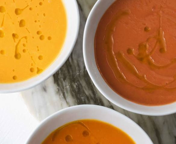 Cremige Linsen Blumenkohl Suppe