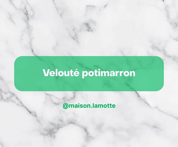 Velouté de potimarron