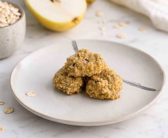 Mini biscoitos de Pêra e Aveia