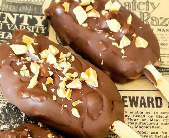 Helado de Nutella con plátano