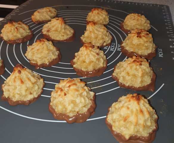 Kokostoppe med konditorcreme