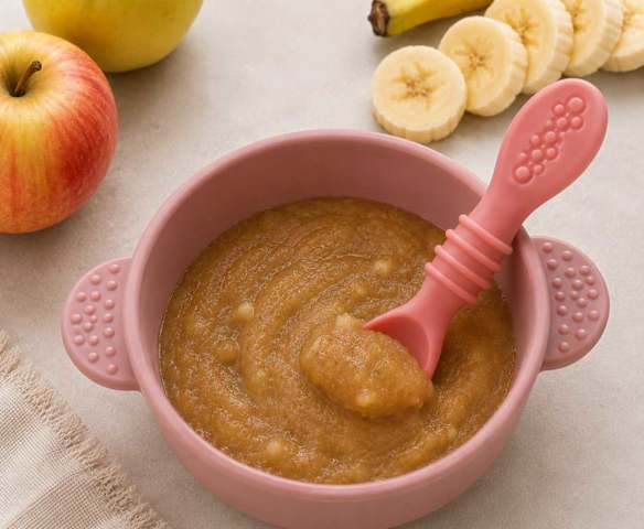 Puré de Maçã e Banana