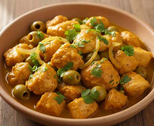 Chicken Tagine with Preserved Lemons and Olives