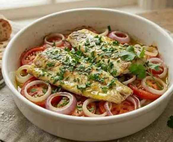 Filetes de Pescada no Forno
