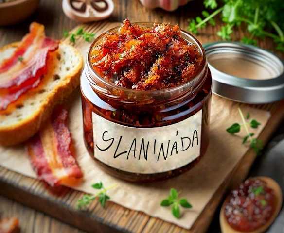 Slanináda s brusinkami