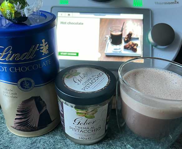 Pistachio Lindt Hot Chocolate