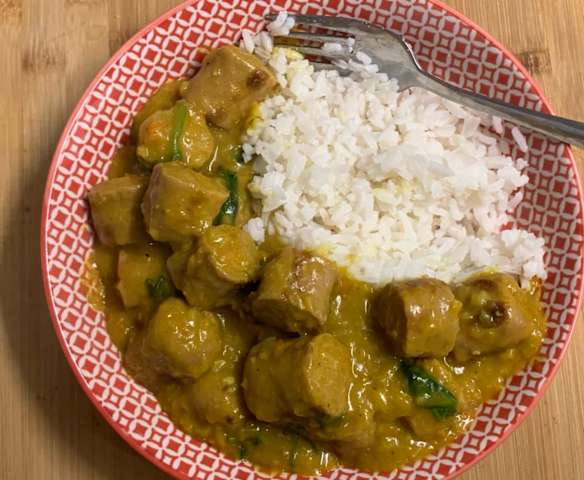 Curried Sausages