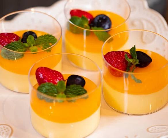 Panna cotta chanh leo