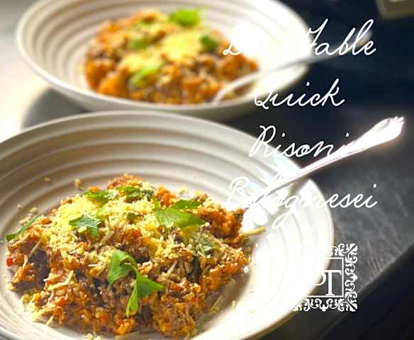 Bec's Table Quick Risoni Bolognese