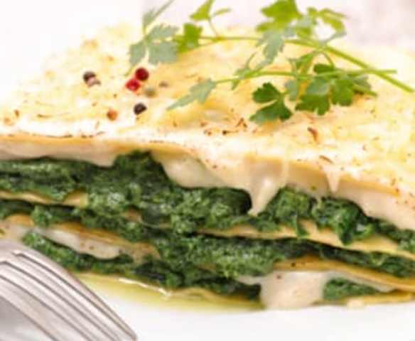 Lasagne aux épinards et à la ricotta