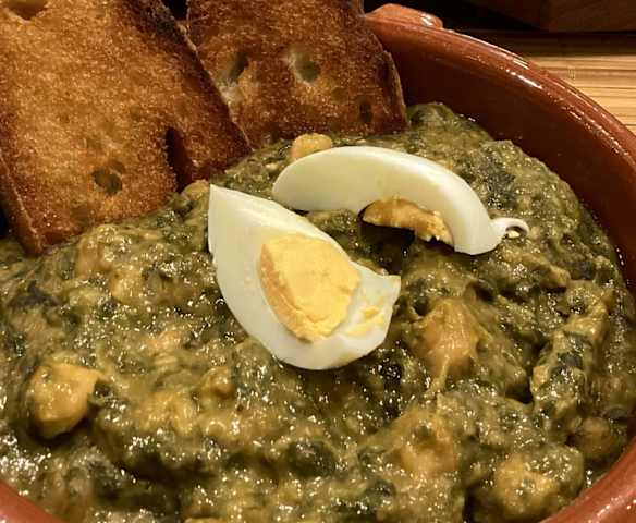 Espinacas con garbanzos de Eva