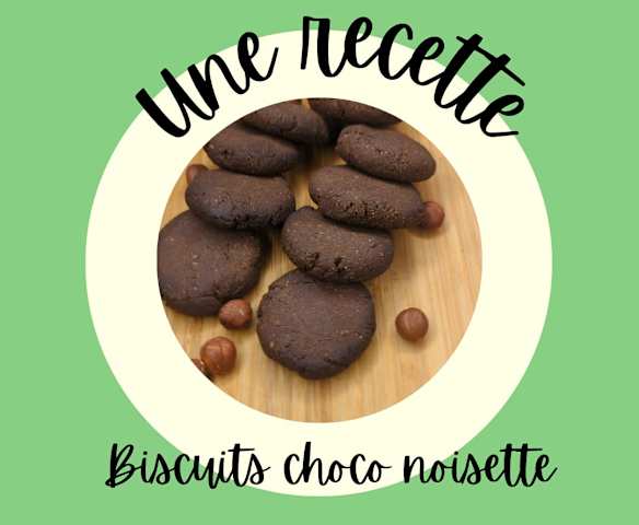 Biscuits choco-noisettes sans gluten et sans lactose