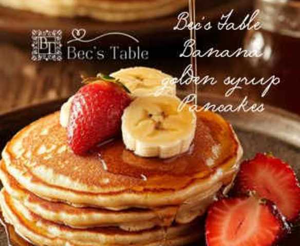 Bec's Table Banana Golden Syrup Pancakes