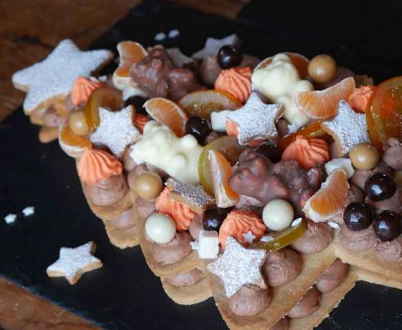 Number cake sapin de Noël