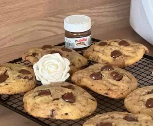 cookies coeur fondant au Nutella
