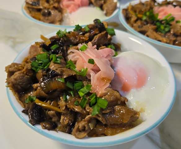 Gyudon (Japanese Beef Rice with Onsen Egg)