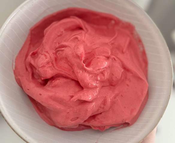 Himbeer Eis mit wenig Kalorien