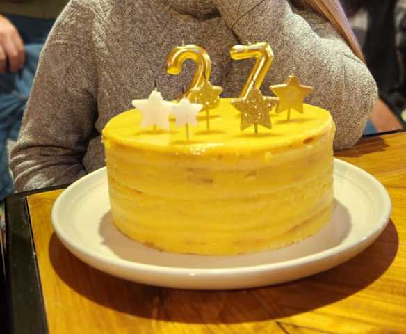 Torta panqueques de naranja