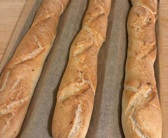 Bezlepkové bagety podle Gábinky