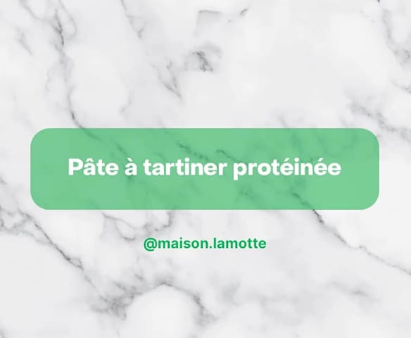 Pâte à tartiner protéinée