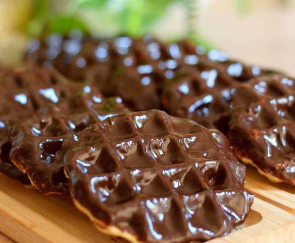 Gaufres Liégeoises au chocolat Nad_recettedumonde