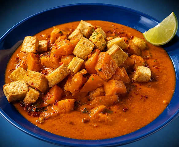 Ingwer-Süßkartoffel-Eintopf mit Tofu (HelloFresh #66)