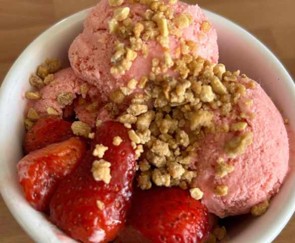 Gelado de morango 🍓