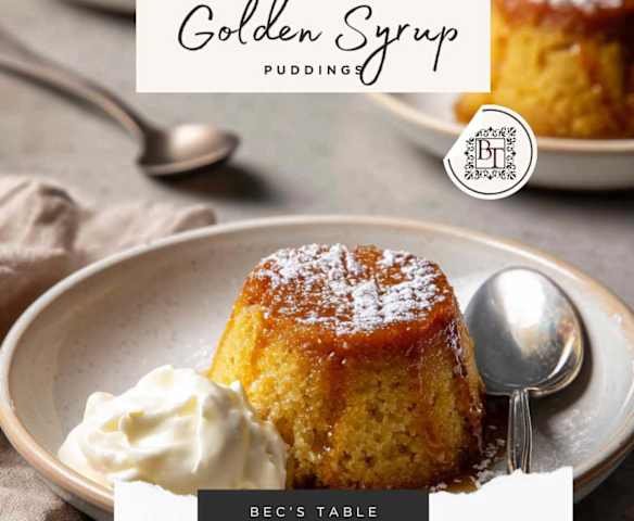 Bec's Table: Golden Syrup Puddings