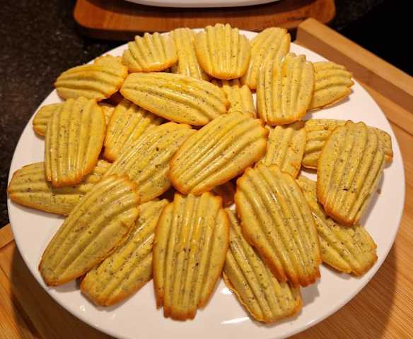 Madalenas de pistacio e limao (Madeleines pistache/citron)