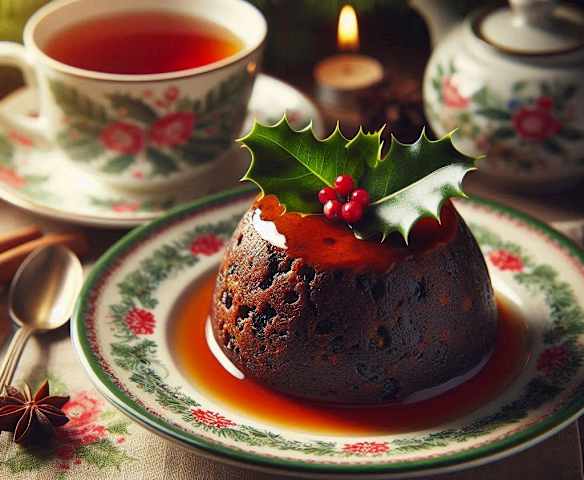 Britský vánoční puding