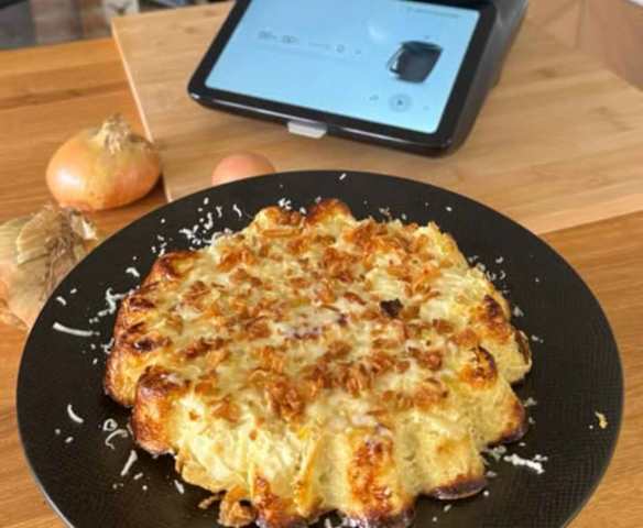 Tarte sans pâte poireaux-oignons • Thermoremyx