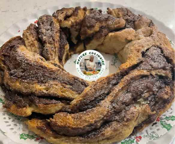 Brioche tressée au Nutella (sans gluten)