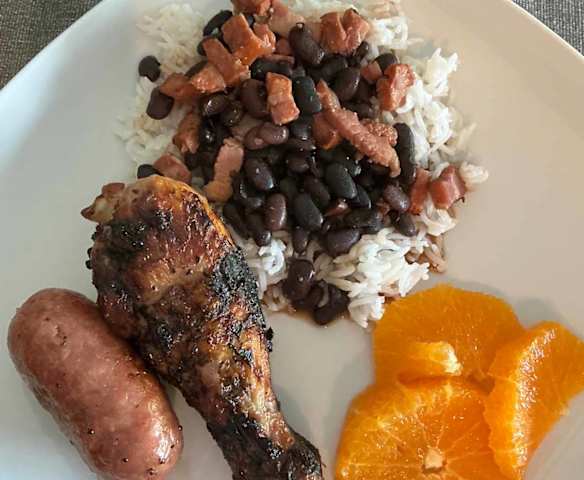 Feijão Preto e Arroz Basmati
